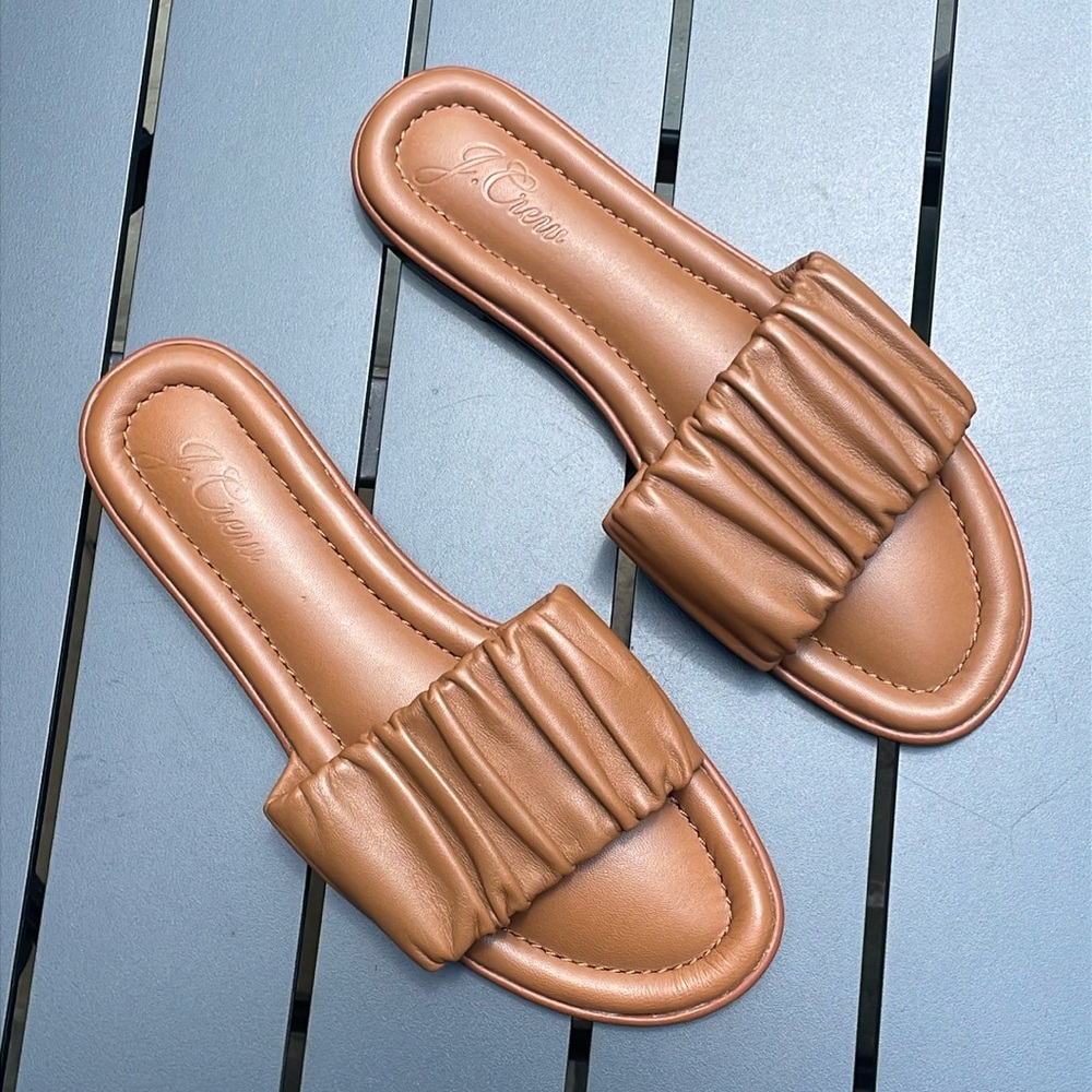 J. Crew Menorca Scrunchie-Strap Slides - Picture 15 of 15